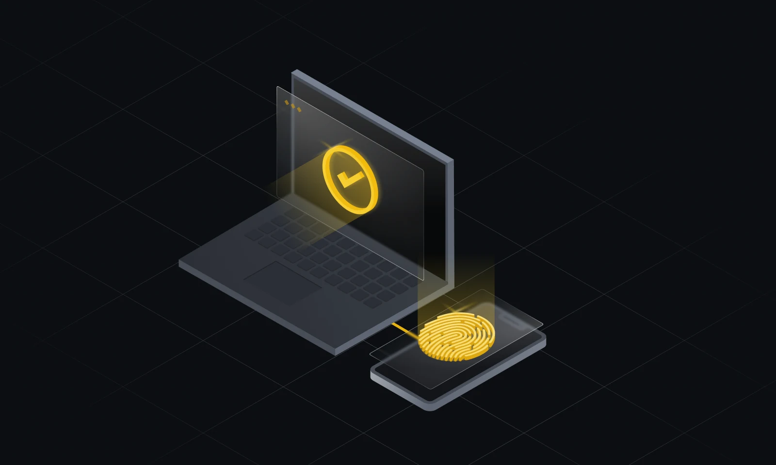 டிஜிட்டல் கணக்கு பாதுகாப்பை குறிக்கும் Binance Academy அதிகாரப்பூர்வ படம்