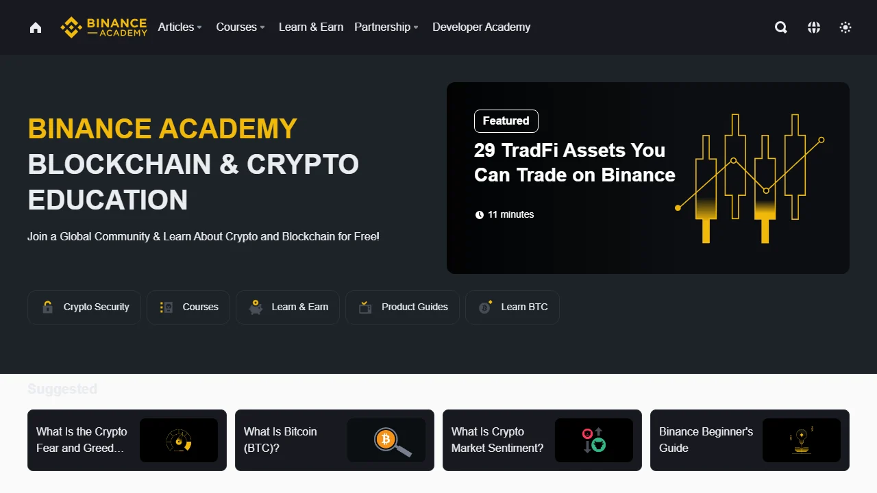 Binance Academy — இலவச கிரிப்டோ கல்வி
